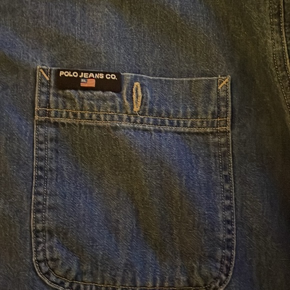 Polo Jeans Company XL Denim Button Down Shirt - Picture 2 of 12